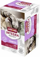 Mokra karma dla kotów - Zestaw Animonda Integra Protect Adult Diabetes, 24 x 100 g - Z wołowiną - miniaturka - grafika 1