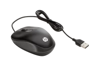 Myszki - Mysz przewodowa HP USB Travel Mouse czarna - miniaturka - grafika 1