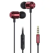 Słuchawki - USAMS EP-44 HSEP4402 (US-SJ548) czerwone - miniaturka - grafika 1