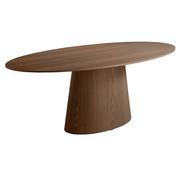 Stoły - Owalny stół z drewna orzechowego  1013 ANGEL CERDA - miniaturka - grafika 1