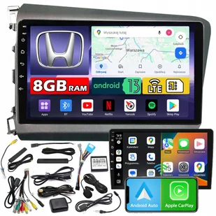 Radio samochodowe NCS ZQ9 HONDA CIVIC 9 2012-2015 Android nawigacja 8GB LTE - Radia samochodowe - miniaturka - grafika 1