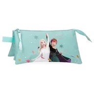 Etui na dokumenty i karty - Joumma Disney Frozen Always Close to The Heart Triple piórnik Niebieski 22x12x5 cms Poliester 1,32l, Niebieski, Talla única, Potrójne etui - miniaturka - grafika 1