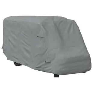 vidaXL Pokrowce na kampery, szare, 570x235x275 cm, włóknina - Akcesoria motoryzacyjne - miniaturka - grafika 1