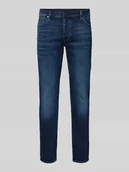 Spodnie męskie - Jeansy o kroju slim fit z 5 kieszeniami - miniaturka - grafika 1