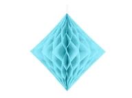 Dekoracje sali - Dekoracja wisząca diament błękitny - 30 cm - 1 szt. - miniaturka - grafika 1