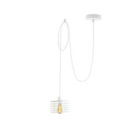 Lampy sufitowe - Pojedyncza lampa wisząca z drucianym kloszem typu pająk GALO LOFT L1 - miniaturka - grafika 1