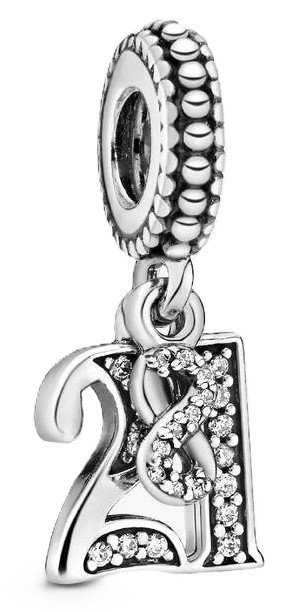 Charms Pandora 797263CZ Zawieszka na 21. urodziny