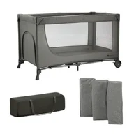 Łóżeczka i kojce - Kinderkraft, Joy, łóżeczko turystyczne, light grey - miniaturka - grafika 1