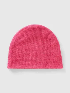 Benetton Dwustronna czapka beanie w kolorze różowo-jasnoróżowym - Czapki damskie - miniaturka - grafika 1