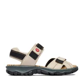 Sandały damskie - Sandały Rieker CEO-68851-80 Beżowy - miniaturka - grafika 1