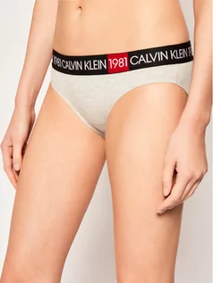 Majtki damskie - Calvin Klein Underwear Figi klasyczne 000QF5449E Szary - grafika 1