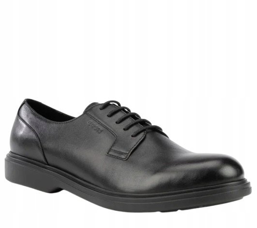 GEOX PÓŁBUTY MĘSKIE CZARNE ELEGANCKIE SKÓRA 42 1JŁA