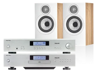 Rotel A11 Tribute (srebrny) + CD11 Tribute (srebrny) + 607 S3 (dąb) - Zestawy stereo - miniaturka - grafika 1