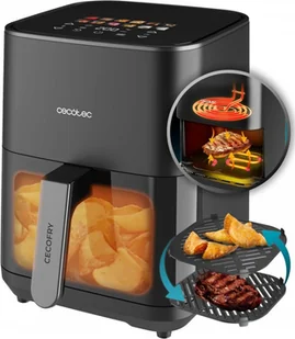 Cecotec Frytkownica na gorące powietrze bez oleju - 4 l - grill - podwójny opór - Air Fryer Cecofry&Grill Duoheat 4000. 1900 W, ruchoma ścianka działowa, regulacja temperatury 40-200°C, 10 menu - Frytkownice - miniaturka - grafika 2