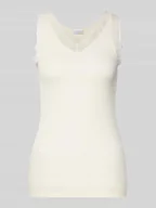 Bielizna nocna - Top z obszyciem z koronki - miniaturka - grafika 1