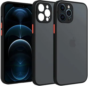 Etui matowe Supero do iPhone 11 Pro, czarno-półprzezroczyste - Etui i futerały do telefonów - miniaturka - grafika 1