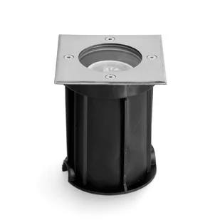 Oprawa dogruntowa HELIA kwadratowa GU10 CHROM wodoodporna lampa najazdowa - Lampy ogrodowe - miniaturka - grafika 1