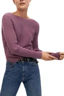 Swetry damskie - Sweter damski Mango Margot z odkrytymi plecami fioletowy-XL - miniaturka - grafika 1