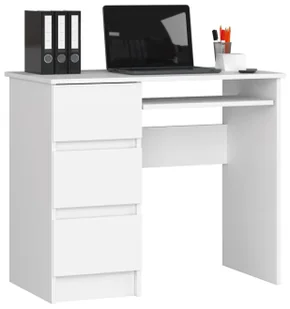 Białe biurko dziecięce, młodzieżowe, z 3 szufladami Frela - Biurka - miniaturka - grafika 1