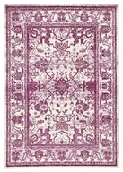 Dywany - Zala Living Stylowy welurowy dywan Glorious Fioletowy kremowy 102561-140x200 - miniaturka - grafika 1