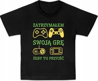 Moda i Uroda OUTLET - T-SHIRT KOSZULKA DZIECIĘCA BAWEŁNIANA PLAYSTATION XBOX GRY R-134 140 A509 - miniaturka - grafika 1