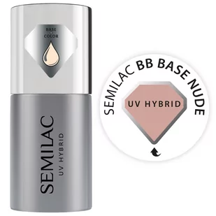 Semilac Nude Base Kauczukowa Baza Hybrydowa 7 ML - Lakiery hybrydowe - miniaturka - grafika 1