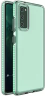 Etui i futerały do telefonów - Samsung Spring Case pokrowiec żelowe etui z kolorową ramką do Galaxy A72 4G miętowy - miniaturka - grafika 1