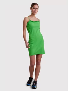 Sukienki - Pieces Sukienka letnia Tegan 17113889 Zielony Slim Fit - grafika 1