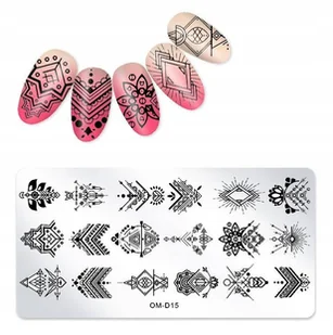 Blaszka Płytka do Stempli do zdobienia Paznokci - Ozdoby do paznokci - miniaturka - grafika 27