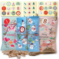 Ozdoby bożonarodzeniowe - ŚWIĄTECZNY KALENDARZ ADWENTOWY XXL ZESTAW NA BOŻE NARODZENIE DUŻY PREZENT - miniaturka - grafika 1