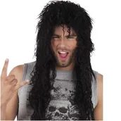 Dodatki do strojów karnawałowych - Boland Peruka party "Rock Star", czarna - miniaturka - grafika 1