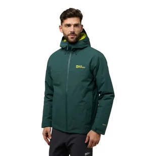 Męska kurtka Jack Wolfskin WISPER INS JKT M black olive / firefly - S - Kurtki męskie - miniaturka - grafika 1