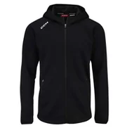 Bluzy dla dziewczynek - Bluza dziecięca CCM LOCKER ROOM FLEECE FULL ZIP HOODIE Black M - miniaturka - grafika 1