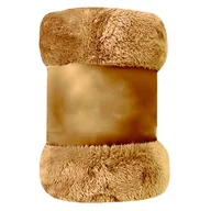 Koce - Koc coralowy Faroe 150 x 200 cm złoty - miniaturka - grafika 1