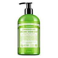 Mydła - Dr. Bronner's Dr Bronners Dr Bronners Lemongrass & Lime mydło w płynie do ciała i włosów 355 ml - miniaturka - grafika 1