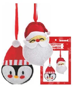 Zawieszki Diy Pingwin, Mikołaj - Zabawki kreatywne - miniaturka - grafika 1