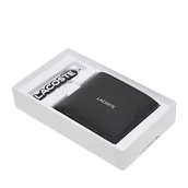 Portfele - Portfel męski Lacoste NH5054OI Czarny - miniaturka - grafika 1