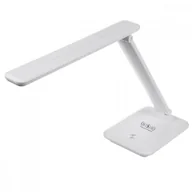 Lampy stojące - Maclean Lampka biurkowa LED 9w z ładowarką Qi MCE616W - miniaturka - grafika 1