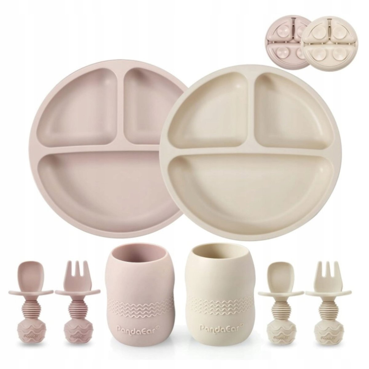 NACZYNIA DLA NIEMOWLAT SILIKONOWE Z PRZYSSAWKAMI