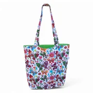 Torby i wózki na zakupy - Torba shopperka torba shopper zakupowa motylki folk - miniaturka - grafika 1