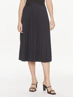 Spódnice - Tommy Hilfiger Spódnica plisowana Fluid WW0WW41793 Granatowy Regular Fit - miniaturka - grafika 1