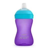 Kubki dla dzieci - Philips Kubek z miękkim ustnikiem 300ml Fioletowy - miniaturka - grafika 1
