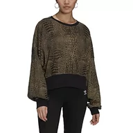 Koszulki i topy damskie - adidas Sweater Długa koszulka damska, Czarny/Beżowy Tone, 30 - miniaturka - grafika 1