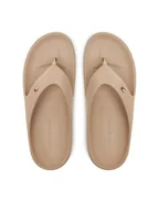 Klapki i japonki damskie - Tommy Hilfiger Japonki Th Comfort Beach Sandal FW0FW08522 Beżowy - miniaturka - grafika 1