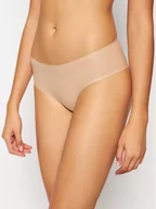 Majtki damskie - Chantelle Figi Brazylijskie z wysokim stanem Soft Stretch C10630 Beżowy - miniaturka - grafika 1