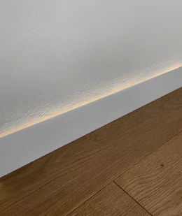 200 x 1,6 x 2,5 cm Minileiste - (biały) - Minimalistyczna listwa przypodłogowa cokołowa LED ready SLED16X5-04 - Listwy przypodłogowe - miniaturka - grafika 1