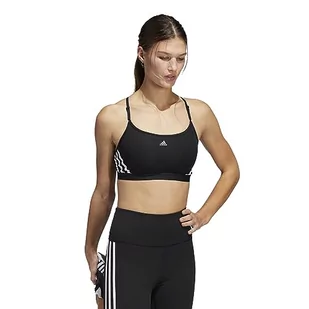 adidas Damski biustonosz sportowy Trn Ls 3s B, czarny/biały, M - Biustonosze - miniaturka - grafika 1