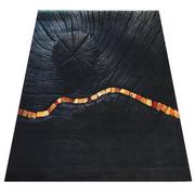 Dywany - Czarny nowoczesny dywan do salonu - Eglam 3X - miniaturka - grafika 1