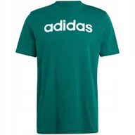 Koszulki męskie - Koszulka męska adidas Essentials Single Jersey Linear Embroidered Logo Tee - miniaturka - grafika 1