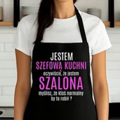 Fartuchy i rękawice kuchenne - Fartuch dla szefowej kuchni na prezent - miniaturka - grafika 1
